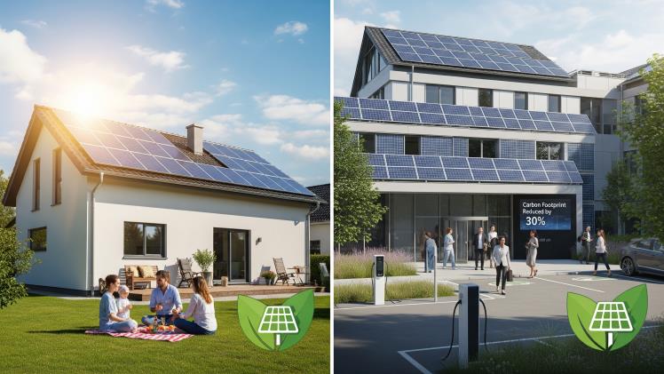 Solar Energy Helping Homes and Businesses Reduce Carbon Footprints