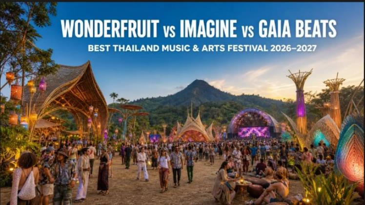 Best Thailand Music & Arts Festival for New Year, Nature or Culture in 2026-2027: Wonderfruit vs Imagine vs Gaia Beats
